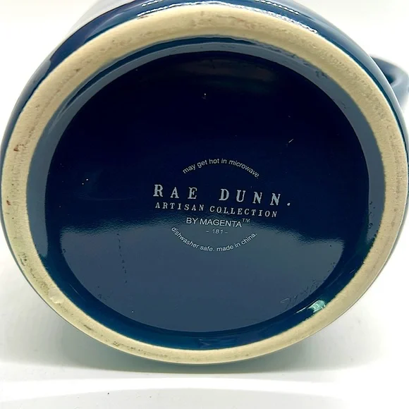 Rae Dunn “Feeling Nauti” Navy Blue Pitcher - Picture 4 of 4